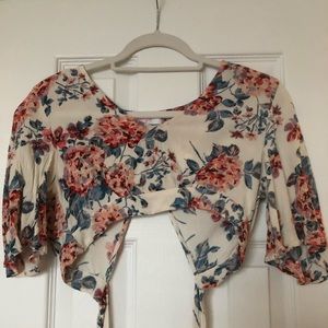 Floral crop top